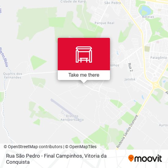 Rua São Pedro - Final Campinhos map