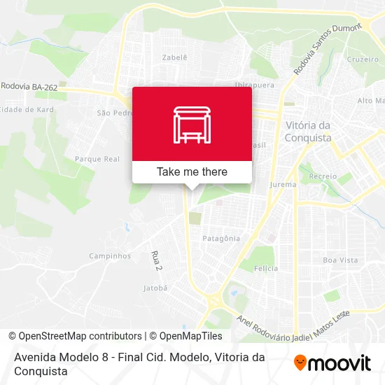 Avenida Modelo 8 - Final Cid. Modelo map