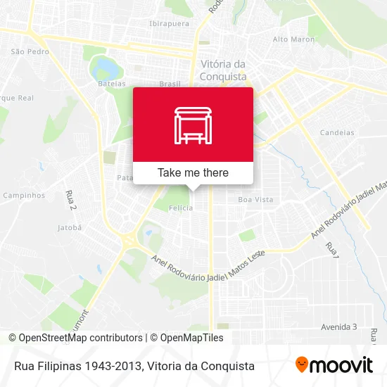 Rua Filipinas 1943-2013 map