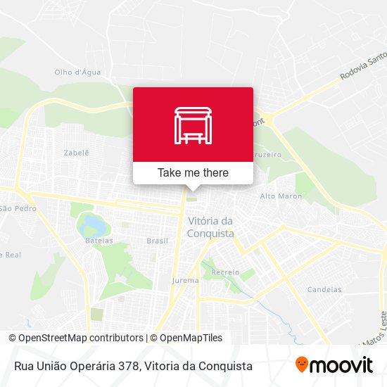 Rua União Operária 378 map