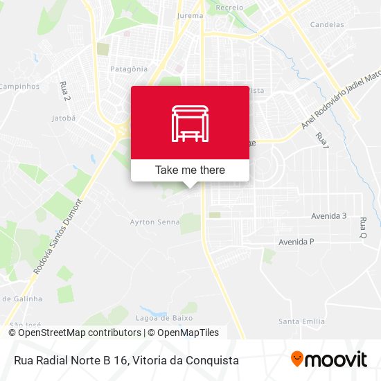 Rua Radial Norte B 16 map