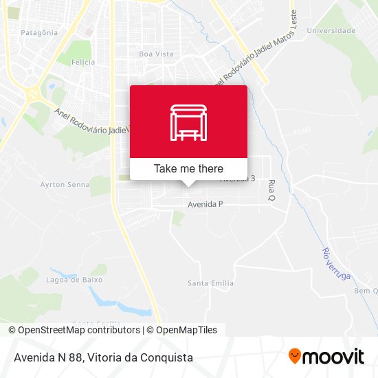 Avenida N 88 map