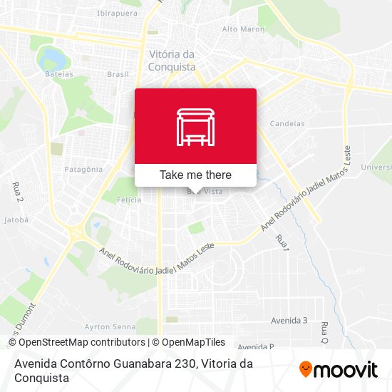 Mapa Avenida Contôrno Guanabara 230