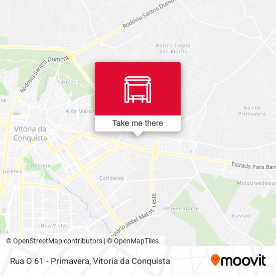 Rua O 61 - Primavera map