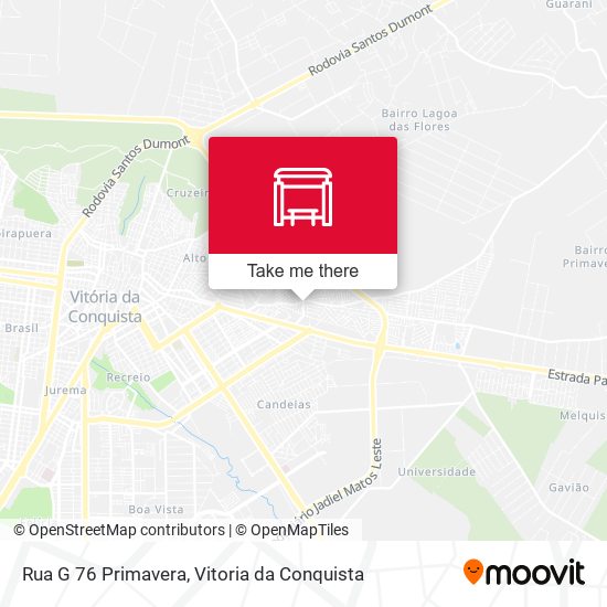 Rua G 76 Primavera map
