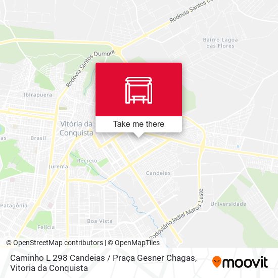 Caminho L 298 Candeias / Praça Gesner Chagas map