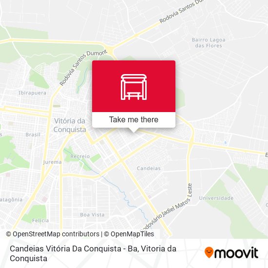 Candeias Vitória Da Conquista - Ba map