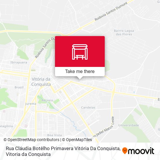 Rua Cláudia Botêlho Primavera Vitória Da Conquista map