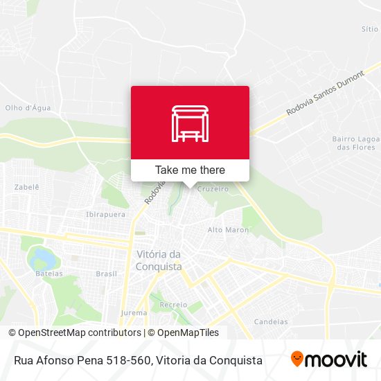 Rua Afonso Pena 518-560 map