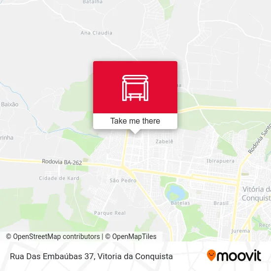 Rua Das Embaúbas 37 map