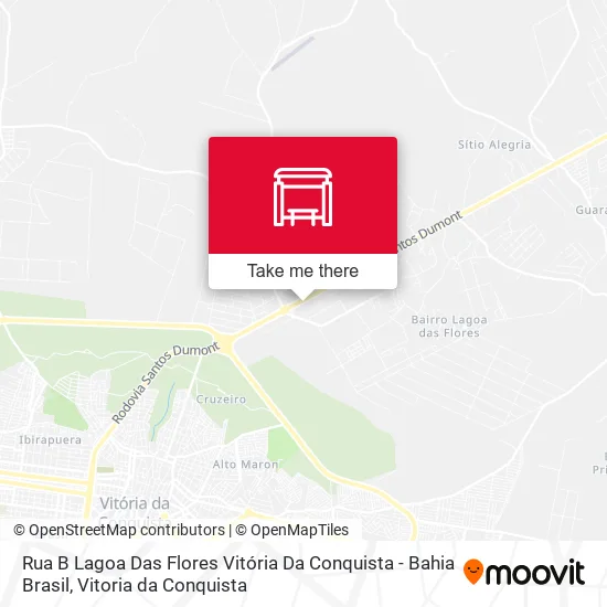 Rua B Lagoa Das Flores Vitória Da Conquista - Bahia Brasil map