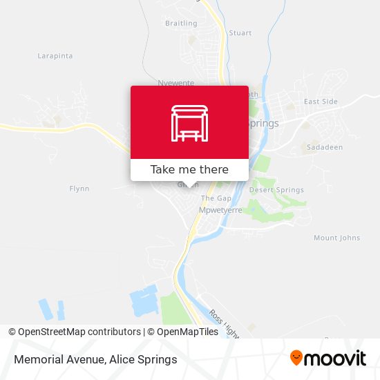 Memorial Avenue map