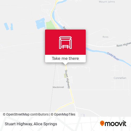 Mapa Stuart Highway