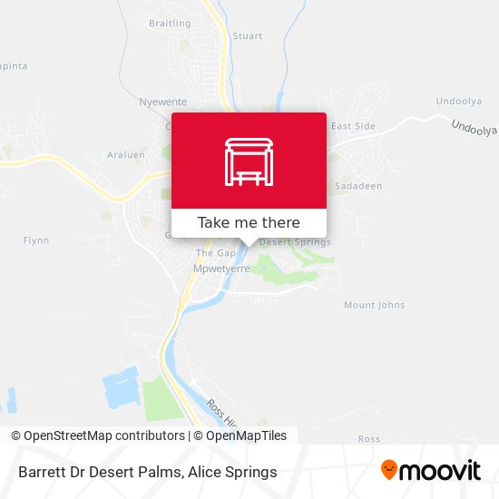 Barrett Dr Desert Palms map