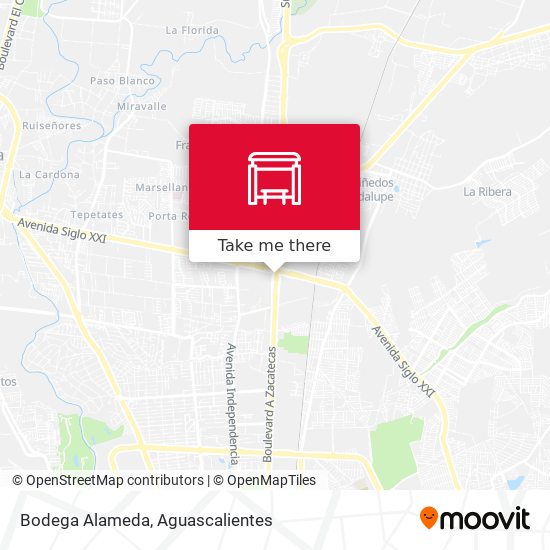 Mapa de Bodega Alameda