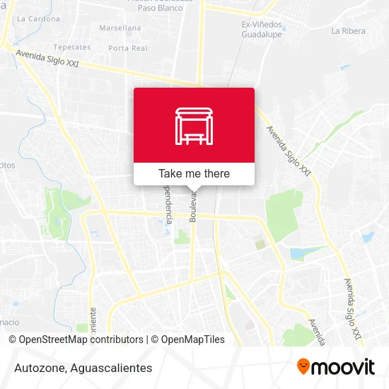 Mapa de Autozone
