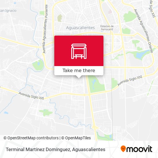 Mapa de Terminal Martínez Domínguez