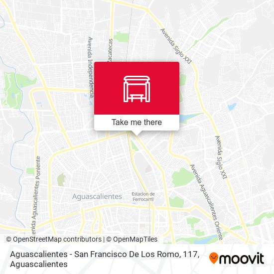 Aguascalientes - San Francisco De Los Romo, 117 map