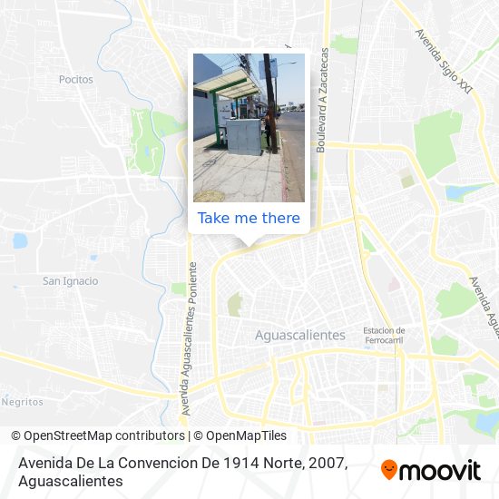 Mapa de Avenida De La Convencion De 1914 Norte, 2007