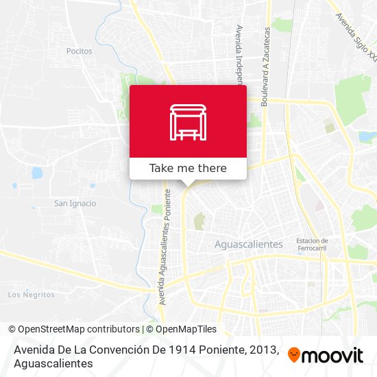 Avenida De La Convención De 1914 Poniente, 2013 map