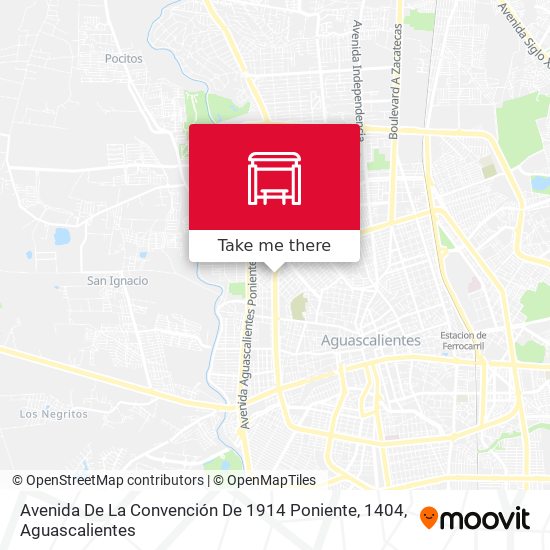 Mapa de Avenida De La Convención De 1914 Poniente, 1404