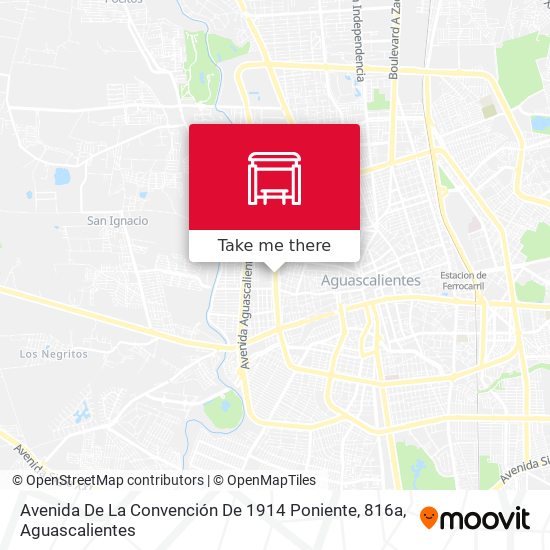 Avenida De La Convención De 1914 Poniente, 816a map
