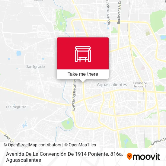 Mapa de Avenida De La Convención De 1914 Poniente, 816a