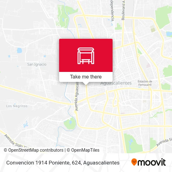 Mapa de Convencion 1914 Poniente, 624