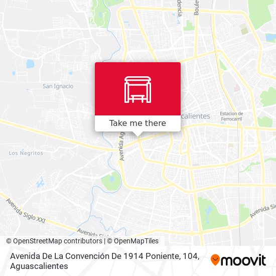 Avenida De La Convención De 1914 Poniente, 104 map