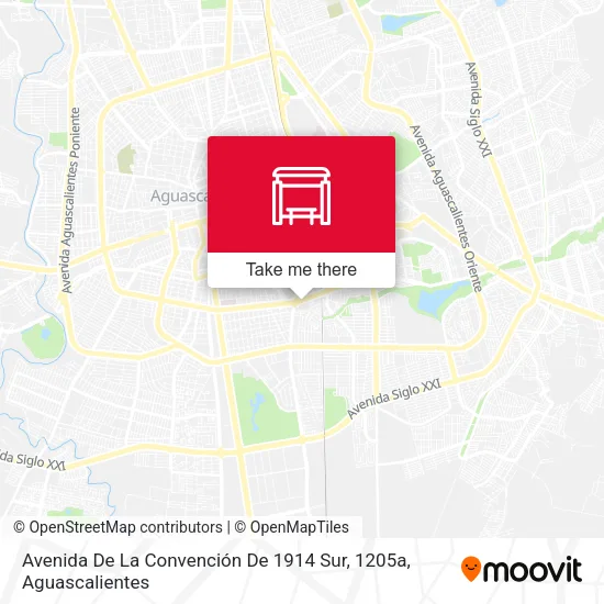 Mapa de Avenida De La Convención De 1914 Sur, 1205a