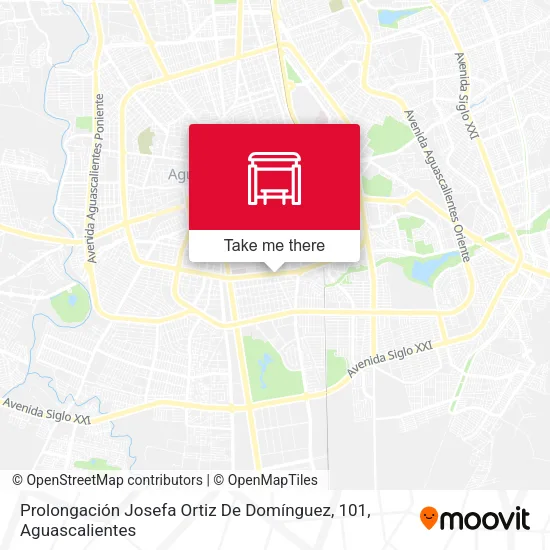 Mapa de Prolongación Josefa Ortiz De Domínguez, 101