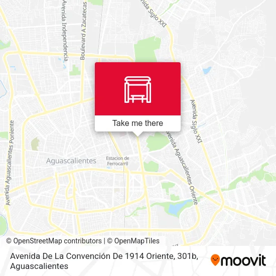 Mapa de Avenida De La Convención De 1914 Oriente, 301b
