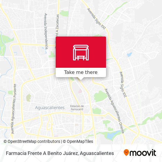 Mapa de Farmacia Frente A Benito Juárez