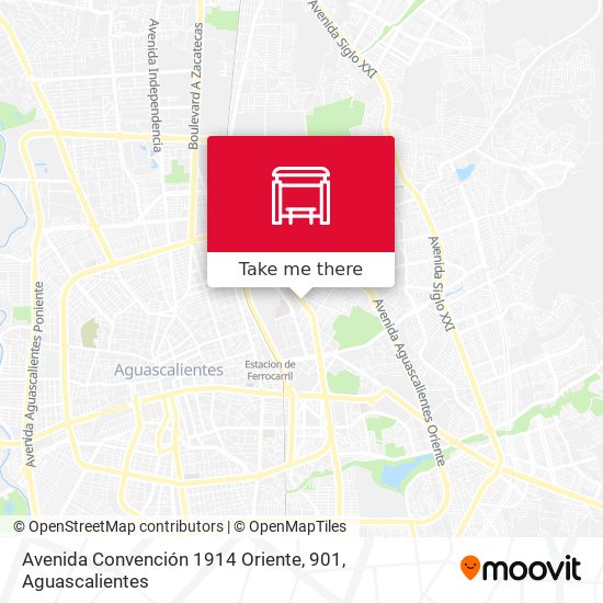 Avenida Convención 1914 Oriente, 901 map