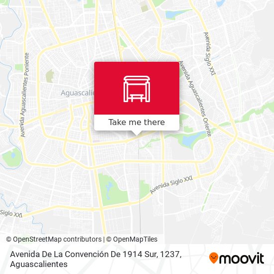 Mapa de Avenida De La Convención De 1914 Sur, 1237