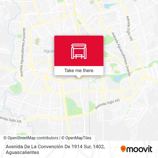 Mapa de Avenida De La Convención De 1914 Sur, 1402