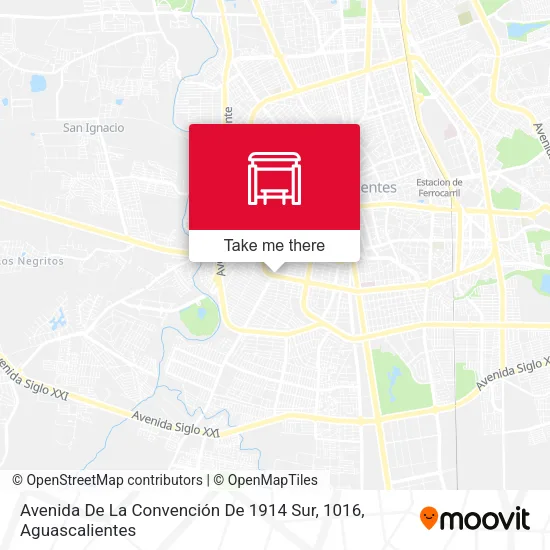 Mapa de Avenida De La Convención De 1914 Sur, 1016