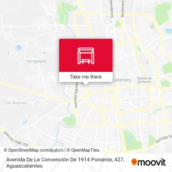 Mapa de Avenida De La Convención De 1914 Poniente, 427