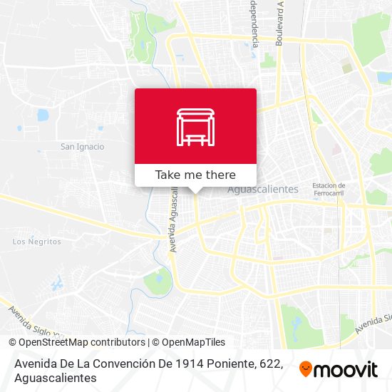 Mapa de Avenida De La Convención De 1914 Poniente, 622