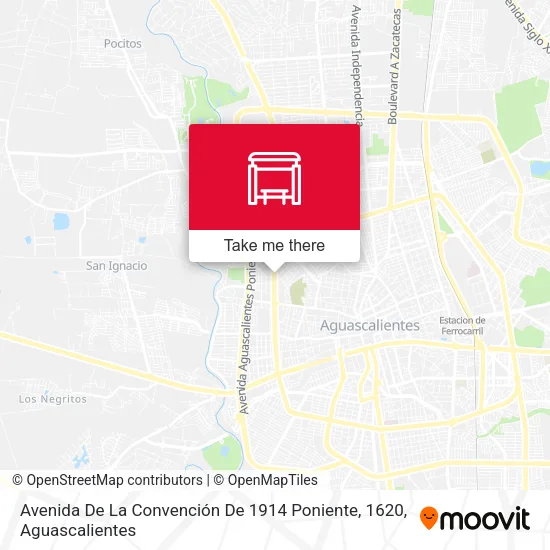 Mapa de Avenida De La Convención De 1914 Poniente, 1620