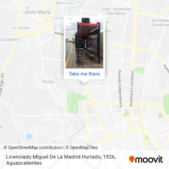 Licenciado Miguel De La Madrid Hurtado, 1926 map