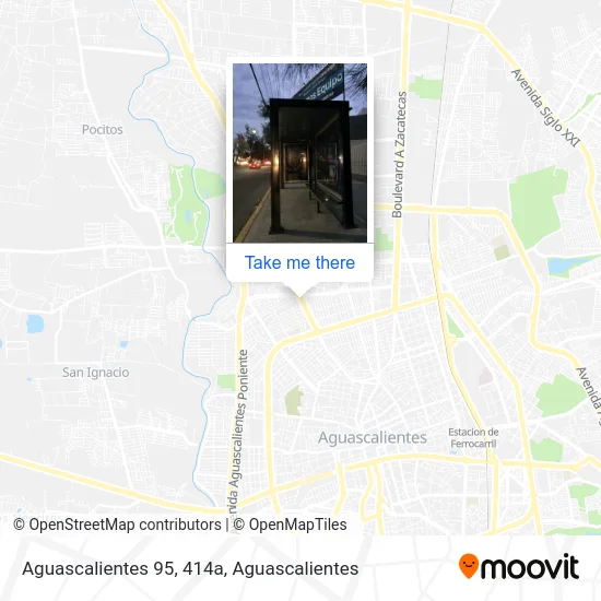 Aguascalientes 95, 414a map