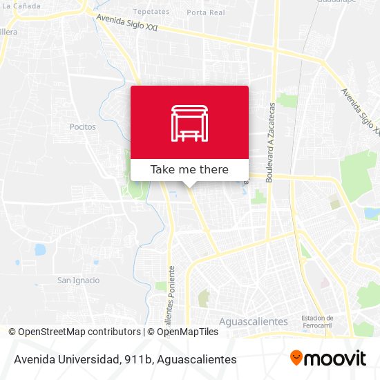 Mapa de Avenida Universidad, 911b