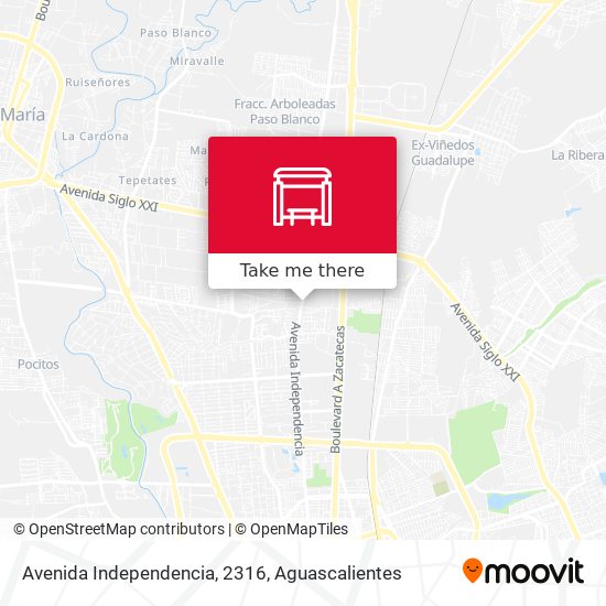 Mapa de Avenida Independencia, 2316