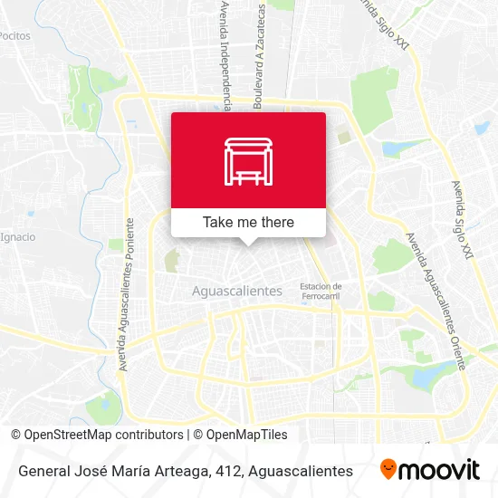 General José María Arteaga, 412 map