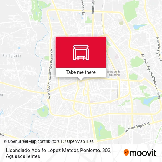 Mapa de Licenciado Adolfo López Mateos Poniente, 303