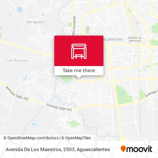 Mapa de Avenida De Los Maestros, 2503