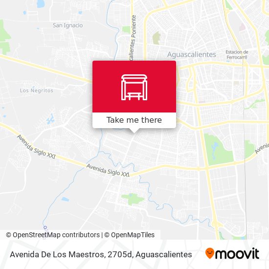 Mapa de Avenida De Los Maestros, 2705d