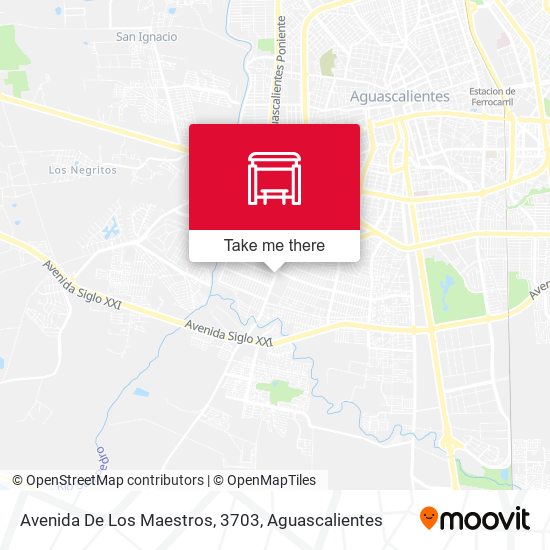 Mapa de Avenida De Los Maestros, 3703