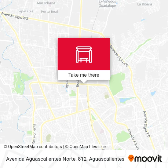 Mapa de Avenida Aguascalientes Norte, 812